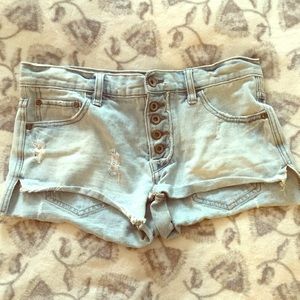 Free People denim cut offs